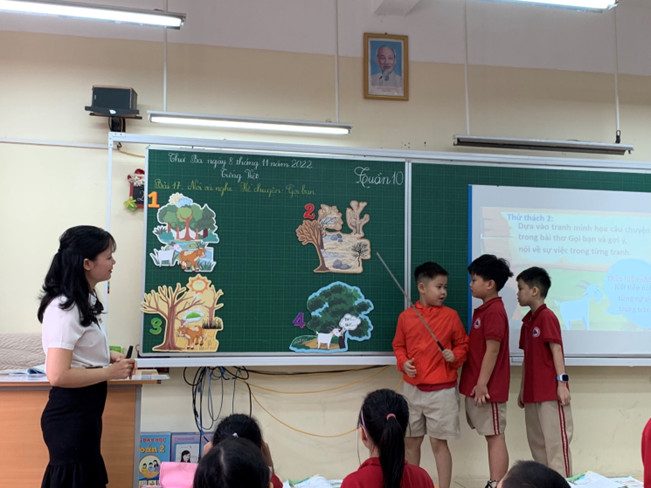 Lớp 2A1: Sự cuốn hút từ một tiết học Nói và nghe trong môn Tiếng Việt 2