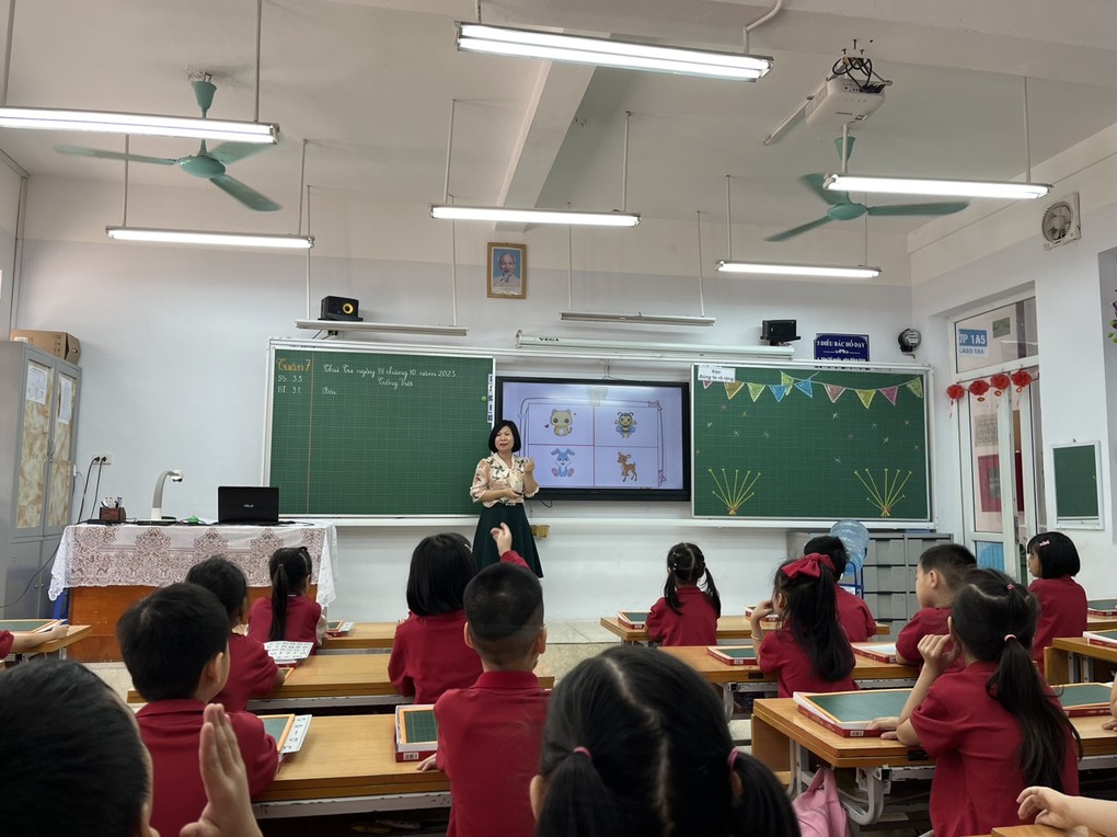 Hội giảng môn Tiếng Việt của lớp 1A5 – Khơi dậy niềm yêu thích học tập với học sinh lớp 1
