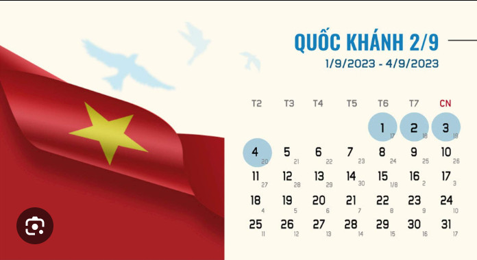 Sở GDĐT Hà Nội: Công văn số 3009/SGDĐT - VP về việc nghỉ lễ Quốc khánh năm 2023 của ngành GDĐT Hà Nội