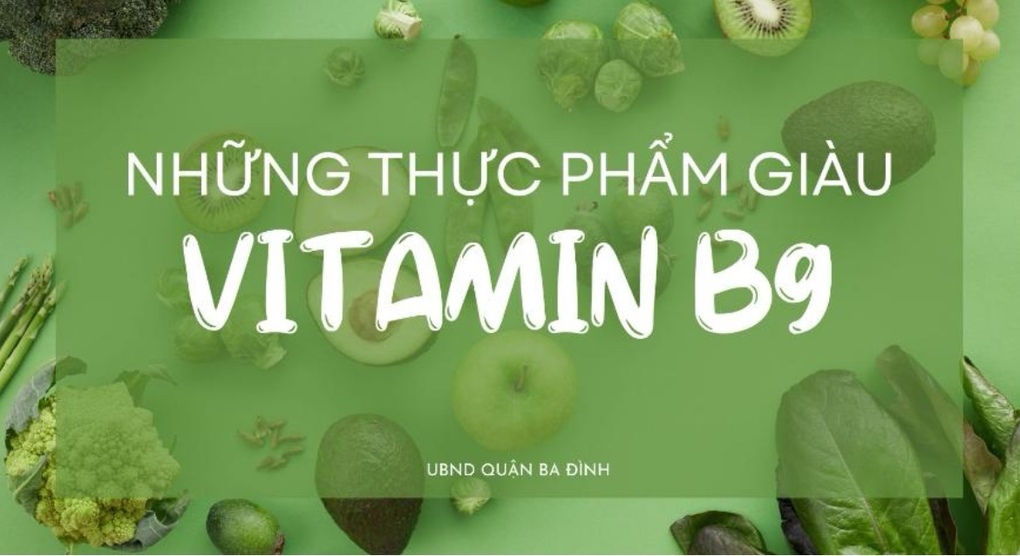 Tác dụng và những thực phẩm giàu Vitamin B9