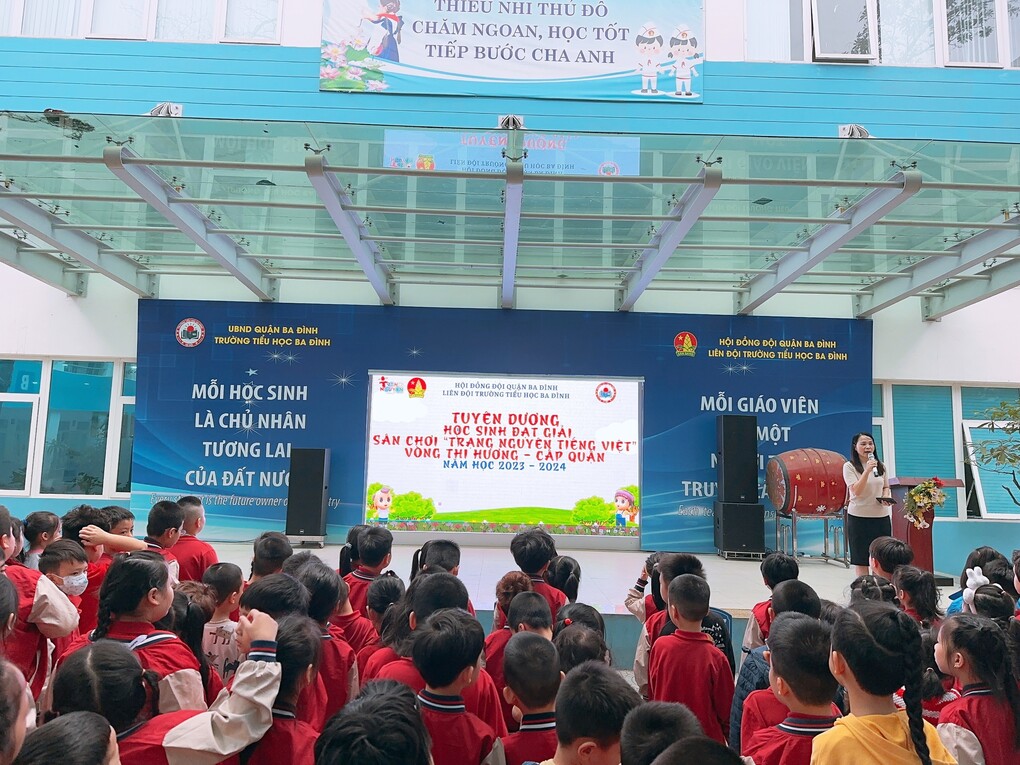 Tuyên dương học sinh đạt giải Sân chơi “ Trạng Nguyên Tiếng Việt” vòng thi Hương – Cấp Quận năm học 2023 – 2024